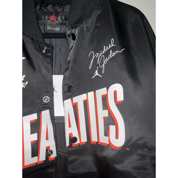 Nike JORDAN LIGHT MVP Men's JACKET 'WHEATIES' DV7578-010 BLACK sz Large - Picture 4 of 11